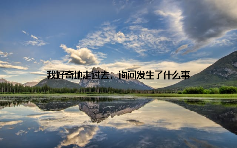 我好奇地走过去, 询问发生了什么事