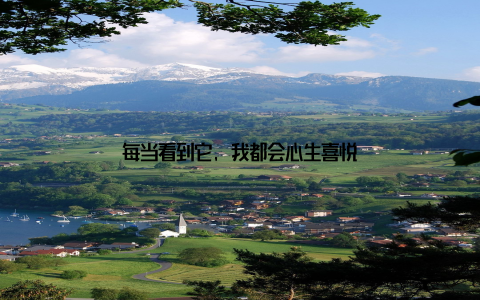 每当看到它, 我都会心生喜悦