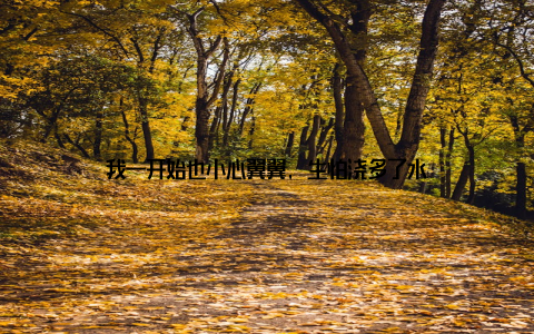 我一开始也小心翼翼, 生怕浇多了水