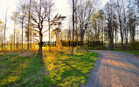 一般来说, 每周施用一次即可