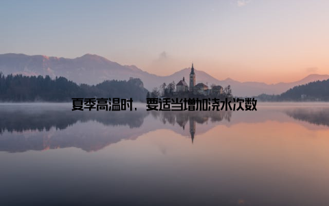 夏季高温时, 要适当增加浇水次数